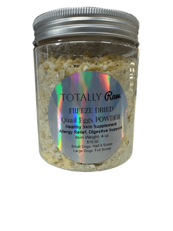 Ground Freeze Dried Quail Eggs - Totally Raw